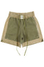 Reworked 2-tone Military Fabric Basketball Shorts Sz L/XL (34-36) *Sample*