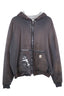 Reconstructed Heavyweight Carhartt Hoodie Shredded Pocket w/ Moncler Lining 1/1  (XXL)