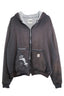 Reconstructed Heavyweight Carhartt Hoodie Shredded Pocket w/ Moncler Lining 1/1  (XXL)