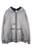 Reconstructed Carhartt Hoodie Distressed Pocket & Sleeve 1/1 (XXL)