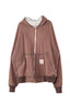 Reconstructed Carhartt Hoodie Brown Lightweight 1/1 (Small)