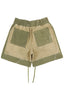 Reworked 2-tone Military Fabric Basketball Shorts Sz L/XL (34-36) *Sample 2*