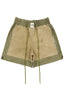 Reworked 2-tone Military Fabric Basketball Shorts Sz L/XL (34-36) *Sample 2*