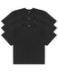 Elevated Vintage Black Signature Raglan Blank 3 Pack