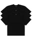 Elevated Jet Black Signature Raglan Blank 3 Pack