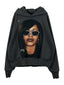 Reworked Aaliyah Tribute Hoodie Vintage Black Boxy XXL *1 of 1*