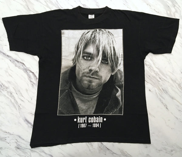 Kurt Cobain 1994 'Eyeliner/Tribute' XL *Rare*