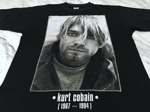 Kurt Cobain 1994 'Eyeliner/Tribute' XL *Rare*