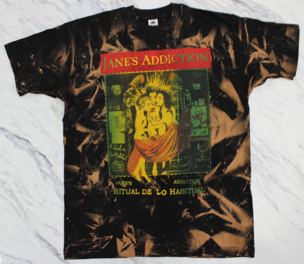 Janes Addiction '90 'Ritual De Lo Habitual Tour Bleach Dye' XL  *Rare*