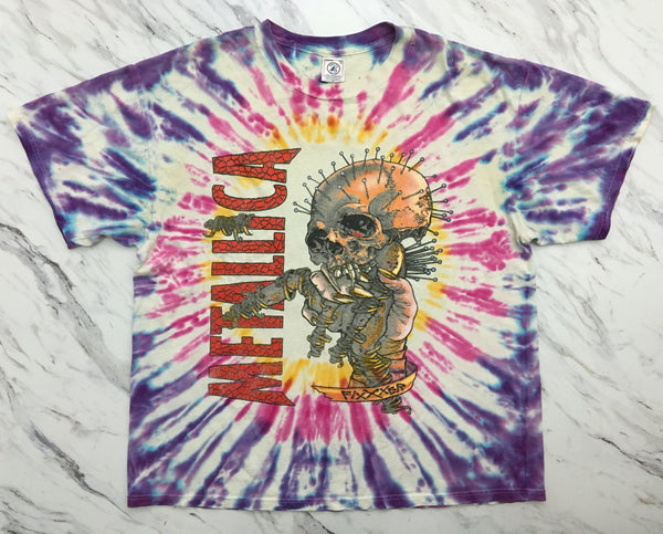 Metallica '00 'Fixxxer Tie Dye' XL/XXL *Faded & Distressed*