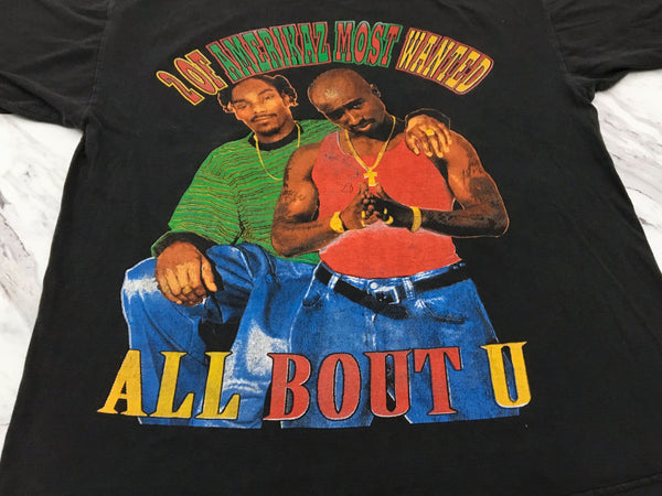 2Pac X Snoop 90s '2 of Amerikaz Most Wanted / All About U' L/XL