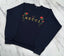 Gucci 90's Embroidered Bootleg Crewneck Large *Navy*