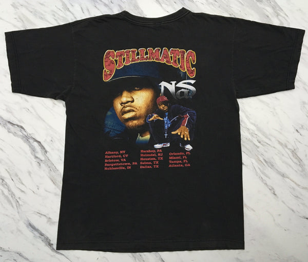 Nas 2001 'One Mic / Stillmatic Tour Bootleg' XL *Rare* – Elevated Atelier