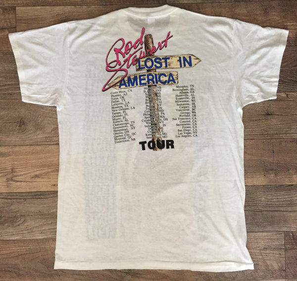 Rod Stewart 1989 'Lost In America Tour' XXL *Oversized*