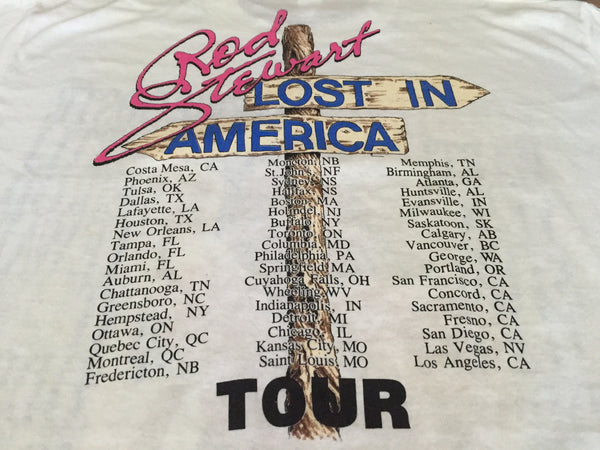 Rod Stewart 1989 'Lost In America Tour' XXL *Oversized*