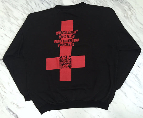 Slayer 1992 European Tour Sweatshirt XL/XXL *Rare*